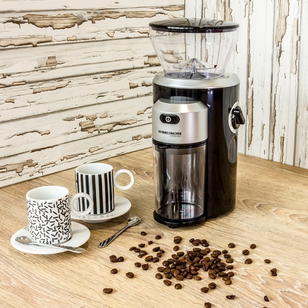 Rommelsbacher Coffee Mill with Conical Burr Grinder